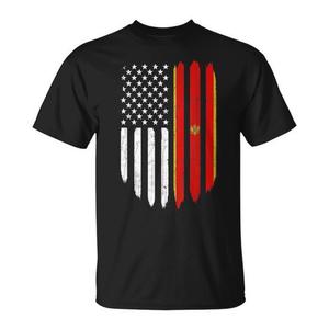 Camiseta con la Bandera de Montenegro, Ropa Promocional para Padres con Origen en Montenegro - Product Image 1