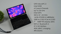 GPD MicroPC2 2025 7 pouces N250 N300 16+512 Go Ordinateur portable de poche PC portable Flip Mini Office Book