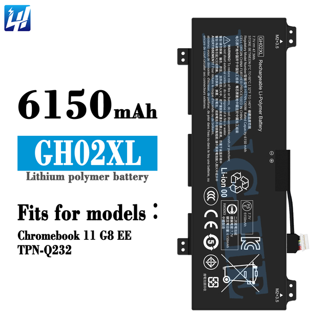 China Wholesale Best Quality GH02XL Laptop Battery for HP Chromebook 11 G8 EE TPN-Q232 Notebook Battery 47.3Wh