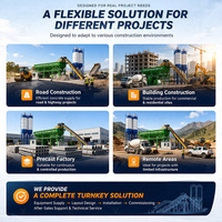 Venta Directa de Fábrica: Planta Mezcladora de Concreto Eléctrica de 90m3/H con Motor y Componentes de Rodamientos para Construcción Industrial