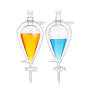 BIOSTELLAR Entonnoir de séparation sphérique en verre borosilicaté en forme de poire instrument de haute qualité dans le laboratoire de chimie - Product Image 6