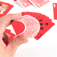 Jeu de cartes de poker imperméables en plastique enduit, vente en gros, pour spectacle de magie, casino, jeu de cartes