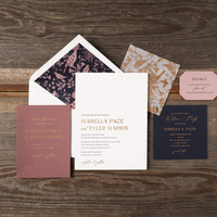 Invitations de mariage haut de gamme personnalisées, cartes de vœux premium, cartes postales, impression sur papier cartonné texturé gaufré