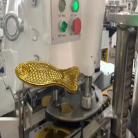 Machine d'emballage de chocolat en forme de pièce d'or de poisson, haute vitesse, automatique, personnalisée