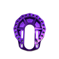 High-Precision Cnc Machining purple Anodized Aluminum Heat Sink Strict Screw Tolerance Cnc Machining Metal Parts