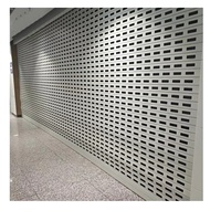 Porte de volet roulant automatique commerciale moderne finie avec grille à distance pour centre commercial