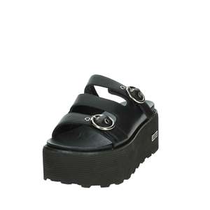 Cult Women's Wedge Slipper Black Platform <b>Sandals</b> Size 8 - Product Image 6