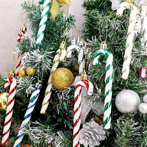 Adornos Navideños Casuales con Forma <span class=keywords><strong>de</strong></span> Bastón <span class=keywords><strong>de</strong></span> Caramelo, Hechos en China, Decoración para el Hogar, Paquete <span class=keywords><strong>de</strong></span> 6 Piezas - Product Image 4