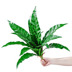 Helecho Artificial Tipo Nido de Pájaro Meng Jie, 30cm-100cm, Planta para Jarrón, Decoración Interior, Arreglo de Mesa Verde - Product Image 5