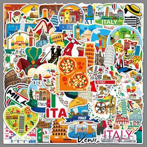 50PCS Ciudades italianas Milán Venecia Florencia <span class=keywords><strong>Roma</strong></span> Torino Vintage Art Buildings Italy Travel Sticker - Product Image 4