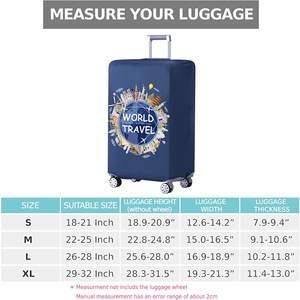 2023 meilleure vente Spandex voyage bagages couverture lavable Nylon Polyester bagages protecteur <span class=keywords><strong>valise</strong></span> couvre client préféré - Product Image 6