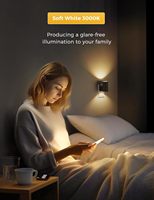 Veilleuse LED branchée sur mur Crépuscule à l'aube Senso Luminosité réglable Dimmable Veilleuses pour couloir chambre escalier