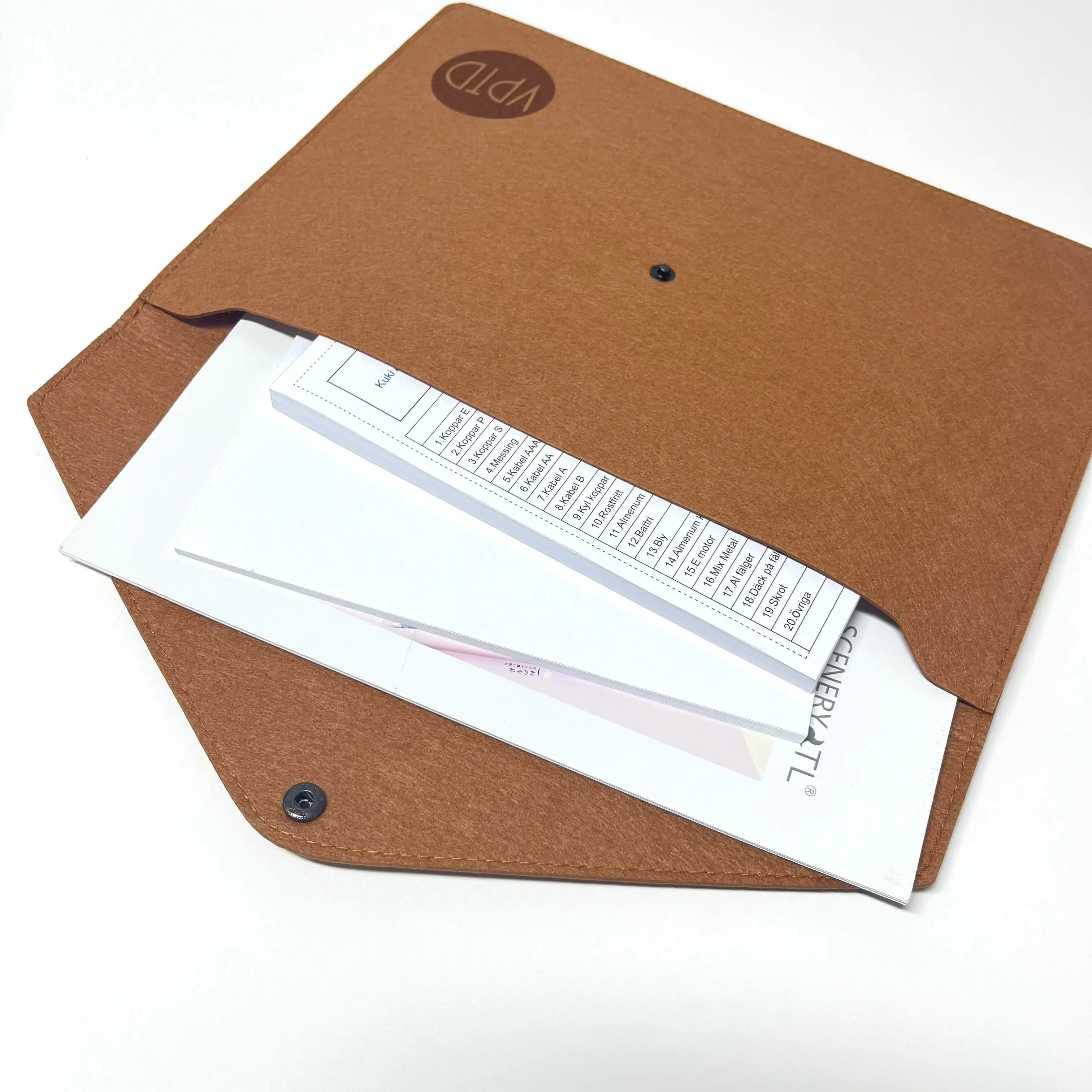 Custom Sleeve Felt A4 File Folder Eco-friendly Office Envelope Document Storage Pouch Organizer felt bag