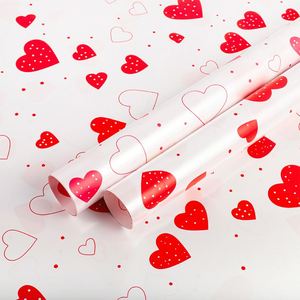 2024 New Release 58*58cm Colorful Heart <b>Pattern</b> Printed Pearlized Film Waterproof Flower Wrapping <b>Paper</b> for Flowers Wrapper - Product Image 4