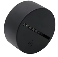 Veilleuse LED avec base tactile, ABS noir et blanc, câble USB et télécommande pour chambre à coucher, taille moyenne, alimentation par prise secteur ou batterie