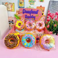 12 pièces/boîte Jouets Squishy Donut pour adolescents et adultes, boules de pâte extensibles à presser en mousse PU à remontée lente, jouets sensoriels anti-stress à presser