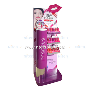 Présentoir sur pied autoportant pour gloss et rouges à lèvres, unité de test pour produits cosmétiques et de maquillage - Product Image 6