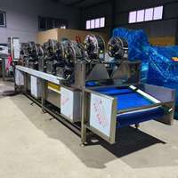 Machine de traitement de frites et de chips de pommes de terre à haute efficacité, machine de lavage de légumes, sécheuse à flux d'air froid puissant, machine de déshydratation