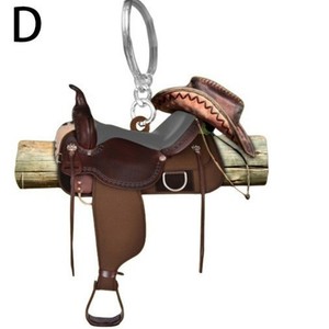Nova Chegada: Chaveiro de Acrílico com Pingente de Sela de Cowboy Ocidental e Sela de Cowgirl para Homens e Mulheres - Product Image 5
