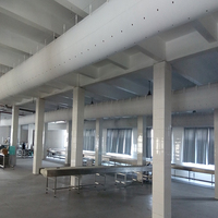 Conception personnalisée gratuite, flexible, anti-condensation, anti-corrosion, économie d'énergie, conduit d'air en tissu FABOSEN pour laboratoire, hôtel, etc.