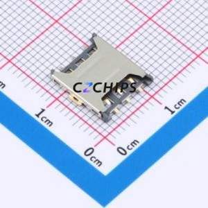 CSIM-1151-6P SIM Card Connector SMD Connector Plug-In Type Nano SIM Card Card Holder 1.35mm - Product Image 1