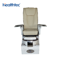 Fauteuil de pédicure multifonctionnel moderne avec siège massant vibrant en cuir PU certifié CE pour soins des ongles en spa