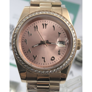 Montre mécanique automatique de luxe pour homme, style arabe, avec mouvement NH35, bracelet en acier inoxydable, étanche - Product Image 1