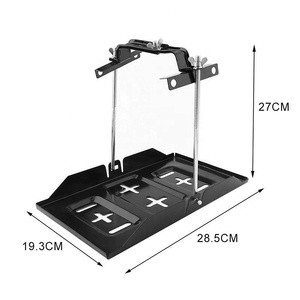 Support de <span class=keywords><strong>batterie</strong></span> universel réglable en métal, 10/19 cm 23 cm 27 cm, support de rangement réglable pour <span class=keywords><strong>batterie</strong></span>, stabilisateur support fixe avec <span class=keywords><strong>plaque</strong></span> inférieure - Product Image 3