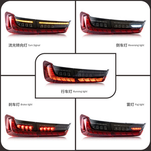 Luz Trasera Modificada para <span class=keywords><strong>BMW</strong></span> Serie <span class=keywords><strong>3</strong></span> G20 2019-2021, Diseño Escama de Dragón, Luz Fluida, Ensamblaje de Luz Trasera Ahumada - Product Image 3