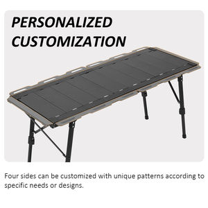 Mesa de Barbacoa Coreana Plegable y Portátil para Exteriores, Ligera y Ajustable, de Aluminio, para Campamento, Estilo IGT, en Oferta - Product Image 6
