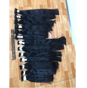 Extensiones de cabello humano vietnamita, doblemente tramado, liso natural, cabello virgen en paquetes para salones de belleza y venta al por mayor. - Product Image 1