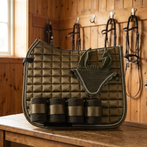 Almohadilla de Silla de Montar para Caballo de Doma Clásica OEM Green Service, Personalizada, de Color Sólido, de Algodón y Poliéster, Conjunto de Equitación - Product Image 3