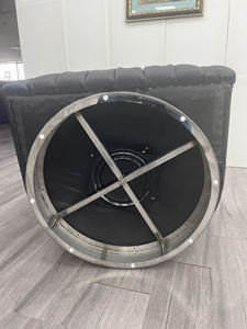 काले चमड़े के स्टेनलेस स्टील चांदी बेस टिकाऊ घूर्णन कुर्सी आधुनिक लक्जरी लिविंग रूम स्विचकवेंट अपार्टमेंट - Product Image 5