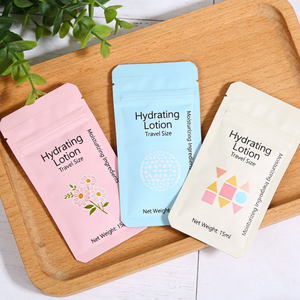 ถุงซีลสามด้านกันน้ำแบบกำหนดเองได้ MOQ ต่ำ สำหรับใส่เครื่องสำอาง ขนาดพกพาสำหรับครีมทาหน้าขนาดทดลอง - Product Image 2