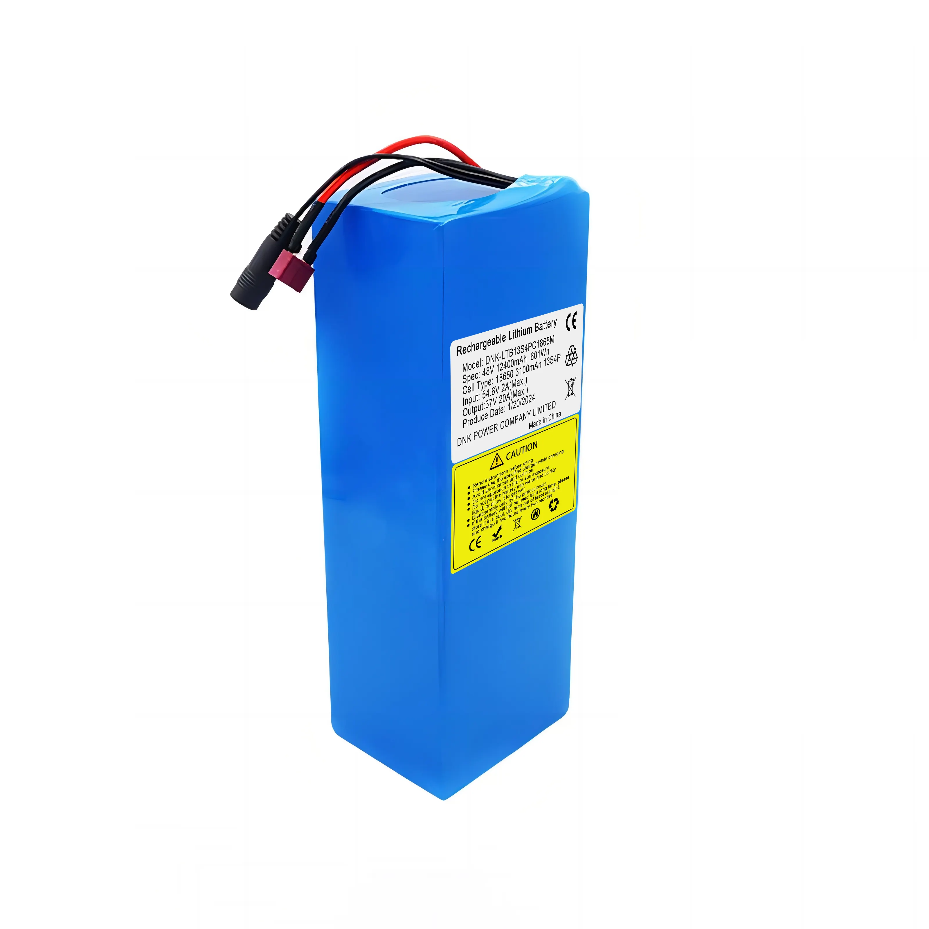 48V 12.5ah 13s 4P 18650 3100Mah Oplaadbare Li-Ion Batterij Aangepast 24V 36V 48V 60V E-Bike Lithium Batterij