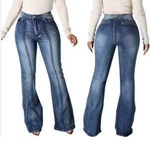 Nouveaux Jeans Évasés Grande Taille pour Femmes – Pantalons Jean Patte d'Éléphant Tendance en Spandex – Idéal pour le Look du Jour (OOTD) - Product Image 3