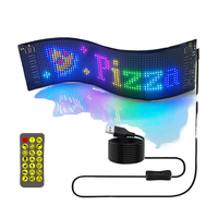 Panel Layar Animasi Dinamis Mata Setan Kendaraan, Lampu LED Mata Iblis Berkedip, Dikontrol Aplikasi Bluetooth USB, Toko Eceran
