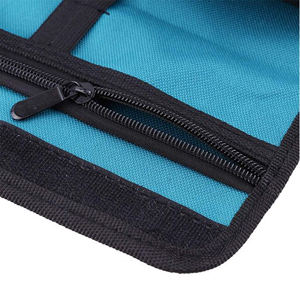 Customizable 600D Oxford <b>Motorcycle</b> <b>Tool</b> <b>Roll</b> Bag 15-19 Pockets Water Resistant Adjustable Strap Saddle - Product Image 5