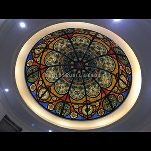 Dôme lumineux en verre teinté personnalisé et durable pour une utilisation en intérieur/extérieur dans les salles à manger, les halls et les vestiaires, pour l'éclairage et la décoration - Product Image 5