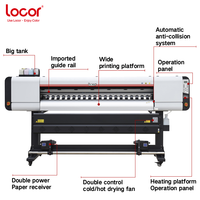 Imprimante numérique textile grand format Locor Deluxejet 6 pieds 180 cm, imprimante à sublimation pour tissus, machine à imprimer sur vêtements, traceur 4 têtes I3200