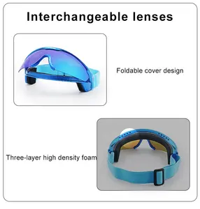 JIEPOLLY mode adulte lunettes de ski lunettes de soleil uv400 lunettes de neige cyclisme snowboard lunettes motoneige sport fabricant de lunettes