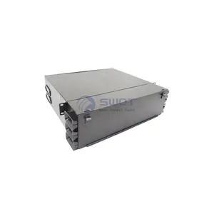 288 Fibers High Density 3U Rack Mount Enclosure Holds Up To 12x 24F Cassettes