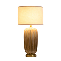 Lampe de table en céramique de luxe classique Art Design abat-jour en tissu lampe Villa salon hôtel lampe de bureau éclairage décoratif intérieur