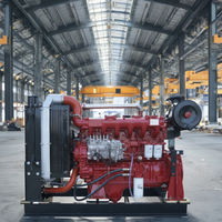 Moteur diesel turbocompressé de 258 ch, 6 cylindres, démarrage électrique, 190 kW, refroidi par eau, pompe, roulement, moteurs de machines, haute puissance
