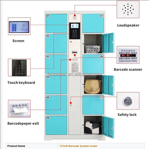 Outstar OS-EL01 Thép Kết Hợp Tủ Khóa 12 Khoang Treo Tường Hành Lý Lưu Trữ Cho Siêu Thị Trường Phòng Tập Thể Dục Giặt 5-Năm - Product Image 2