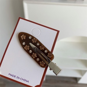 Nuovo Vintage senza soluzione di continuità accessori per capelli Retro strass acetato forcina per donne ragazza fiore decorazione gioielli regalo - Product Image 6