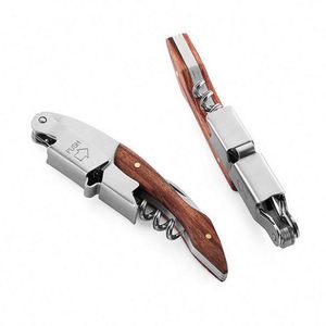 Professional <b>Cork</b> Screw Wooden Handle Wine <b>Bottle</b> Opener - Product Image 3