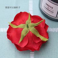 Desain Dekorasi Pernikahan Mawar Merah Bunga Buatan Tanpa Tangkai Dinding Bunga Mawar Merah