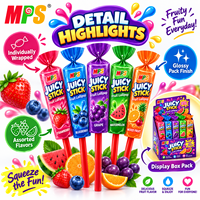 Nouveaux sucettes personnalisées enrobées de chocolat, marque privée, saveurs fruitées assorties, bonbons halal