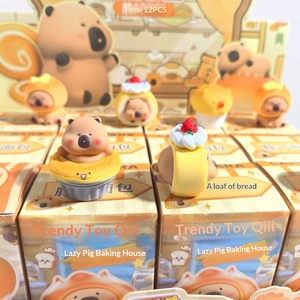Nuova Scatola a Sorpresa Capibara Carina con Effetto Grana, Giocattolo Creativo di Tendenza, Decorazione per Casa, Bambola in Resina Maiale Pigro, Regalo per 0-24 Anni - Product Image 2